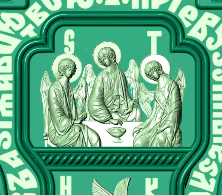 Orthodox christian cross od96 3D print model_16