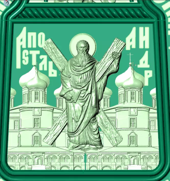 Orthodox christian cross od96 3D print model_19