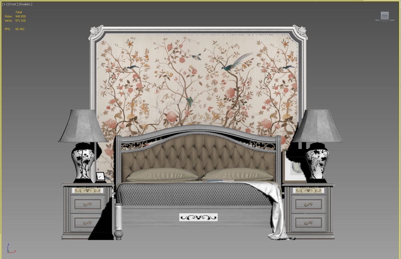 Camel Group bedroom 3D model_5