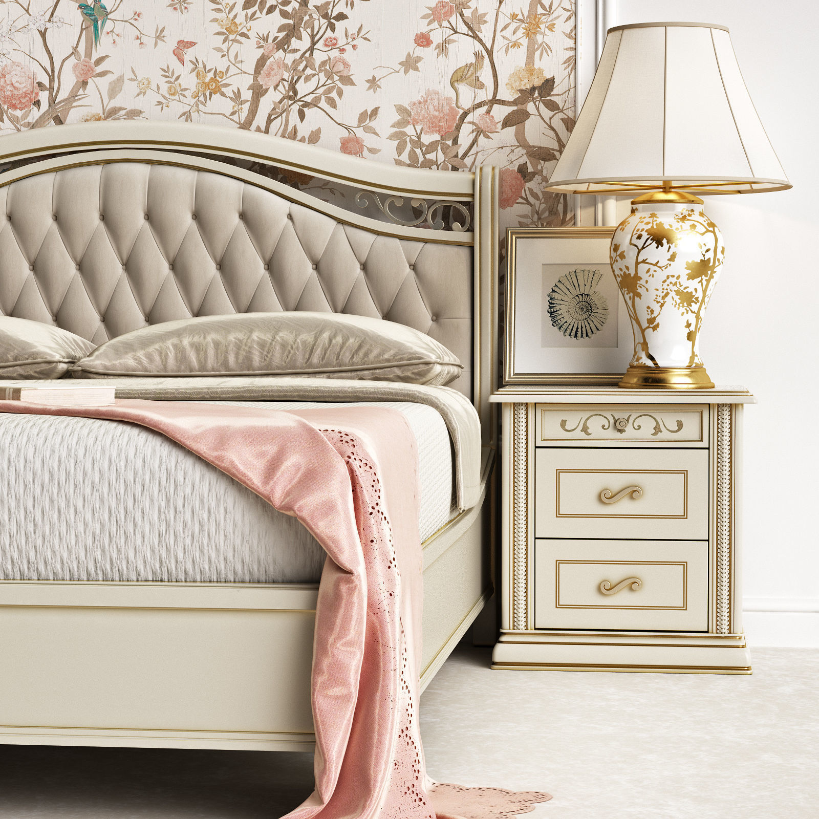 Camel Group bedroom 3D model_2