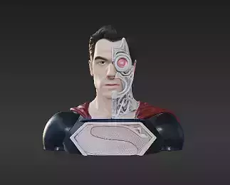 54 - Menacing Half-Machine Hero - Dark Sci-Fi Villain S