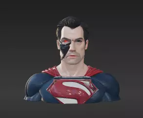 53 - Cyborg Super-Hero Villain - Realistic Figure for C 3D print model_2