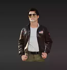 37 - 80s Top Ace Fighter Pilot - Realistic Figure for C