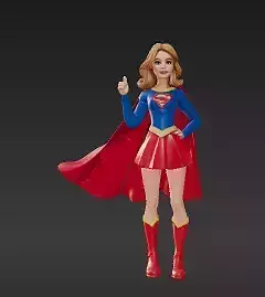 25 - Super Flying Heroine Figure - Classic Comic Style