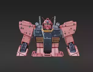 11 - Anime Robot  G-Cannon Type for Dioramas and Displ 3D print model