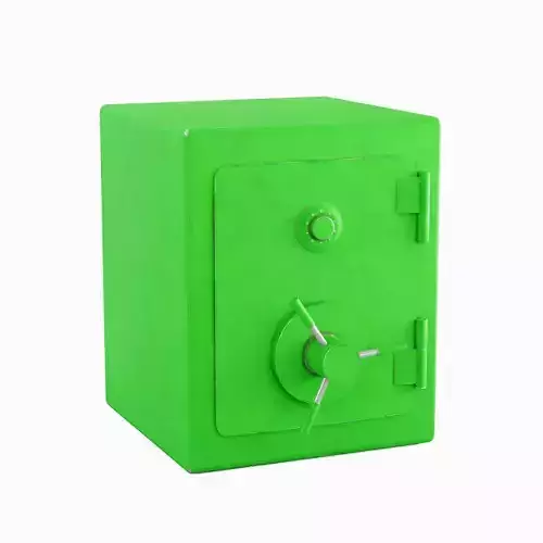 Metal Safe 04 Low-poly 3D model