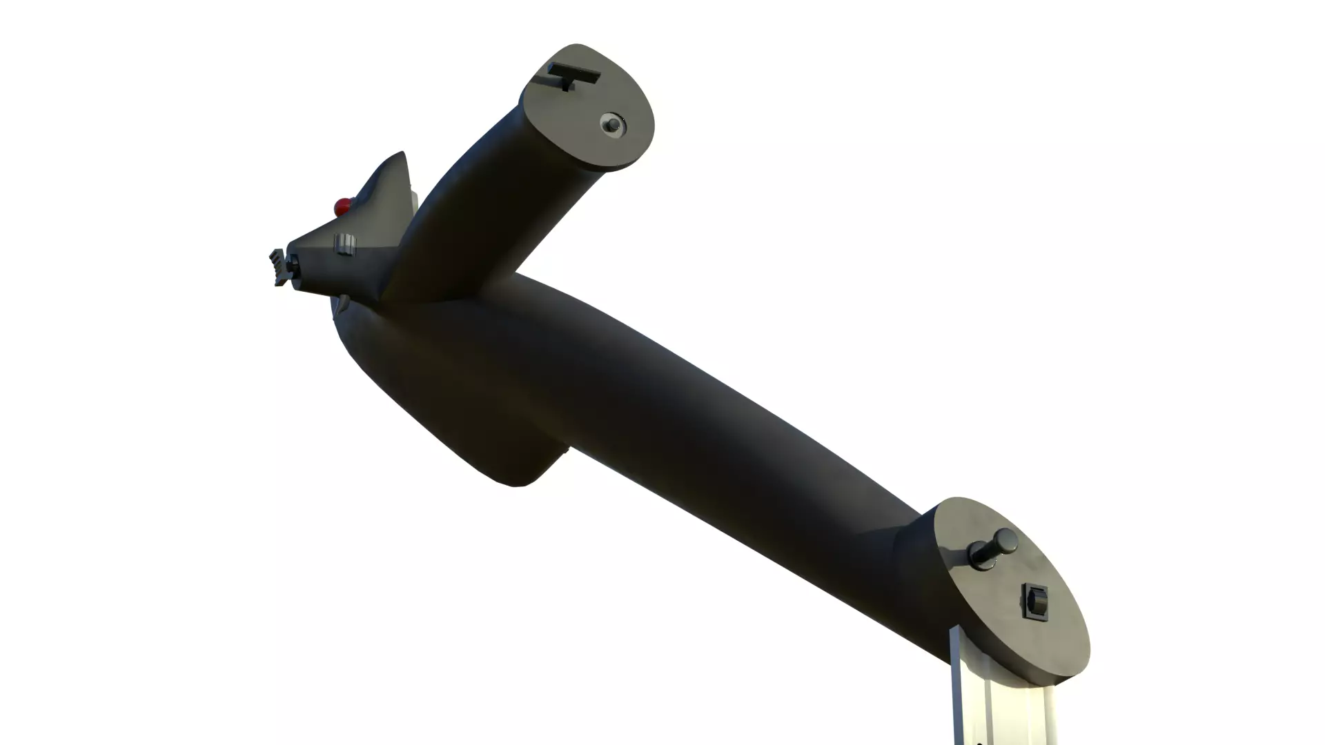 Throttle grip for fighter jet 3D model_15