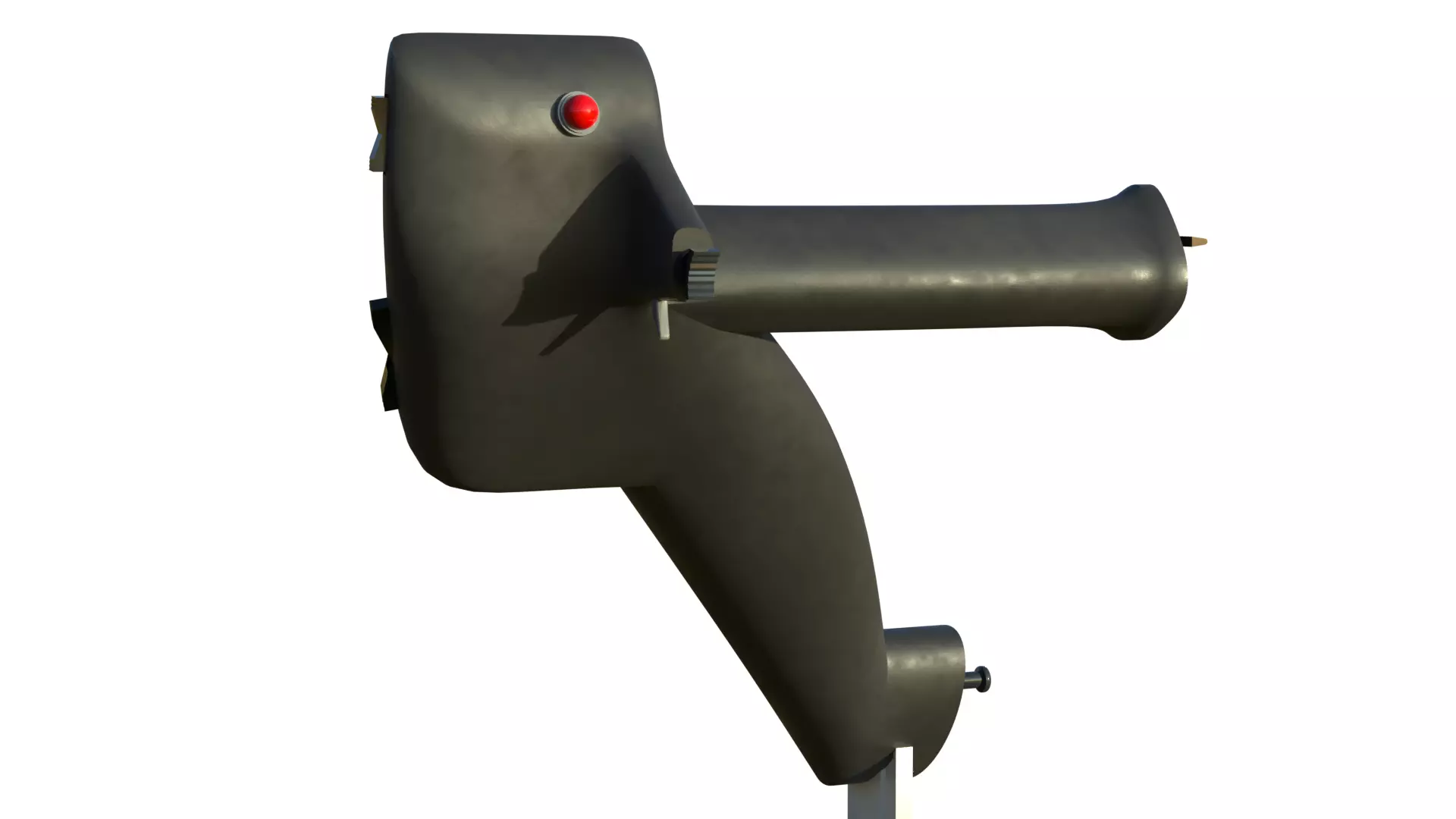 Throttle grip for fighter jet 3D model_10