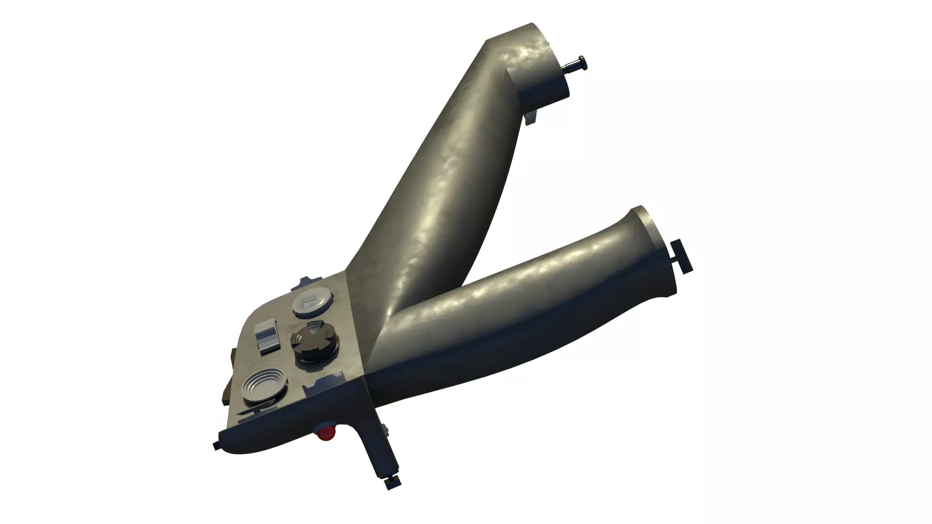 Throttle grip for fighter jet 3D model_14