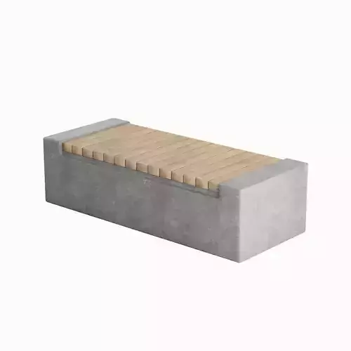 Outdoor Concrete Bench 03