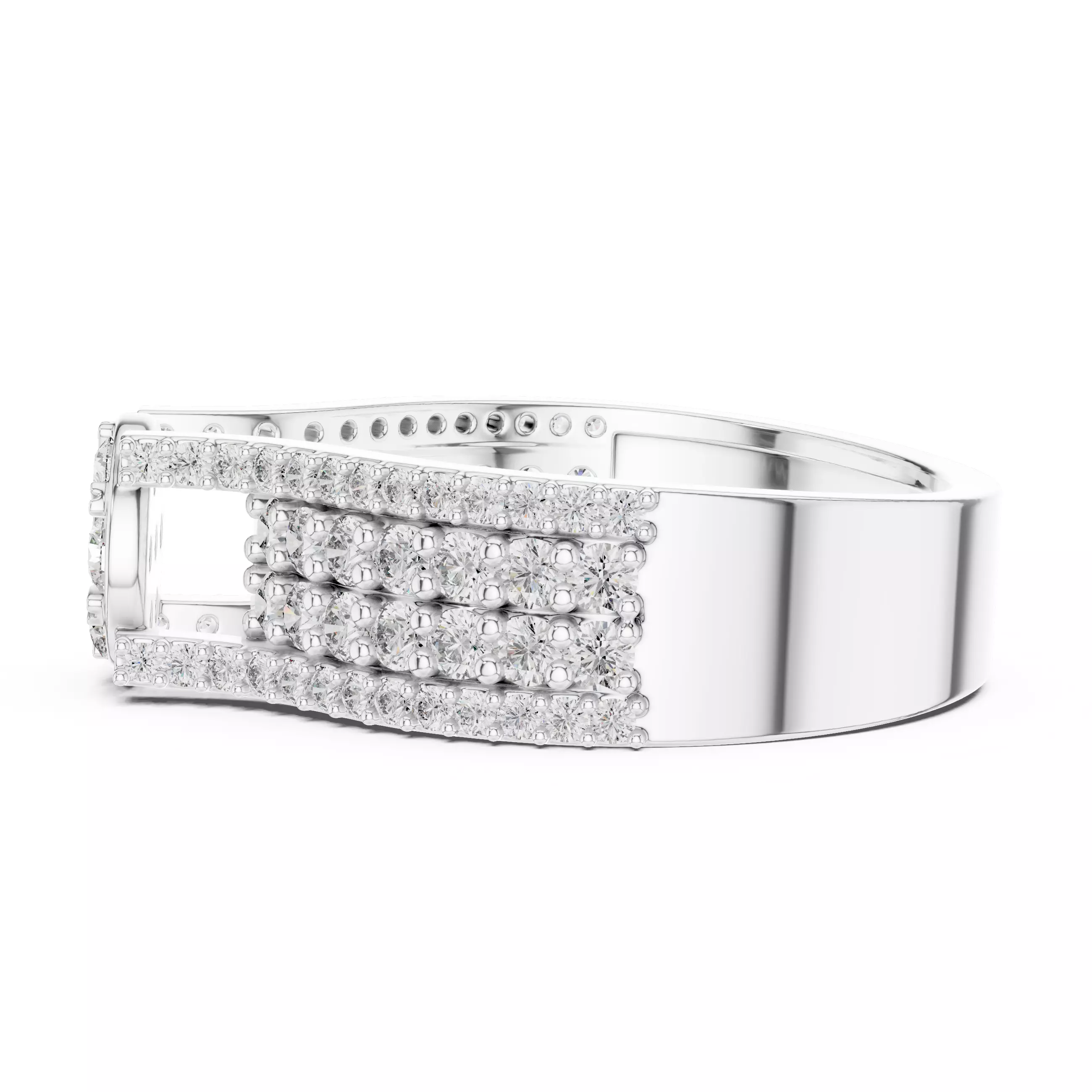 Diamond Ring 3dm stl renders animation videos details 3D print model_8