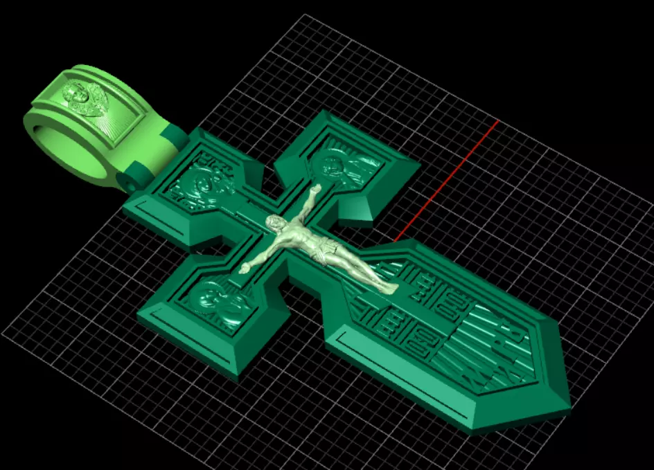 Orthodox christian cross od97 3D print model_10