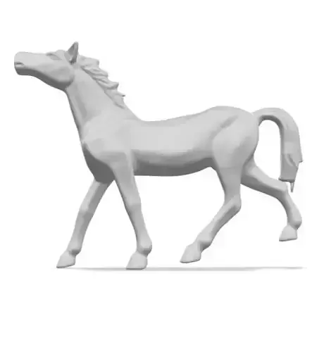 Horse 3d model obj and glb format Low-poly 3D model