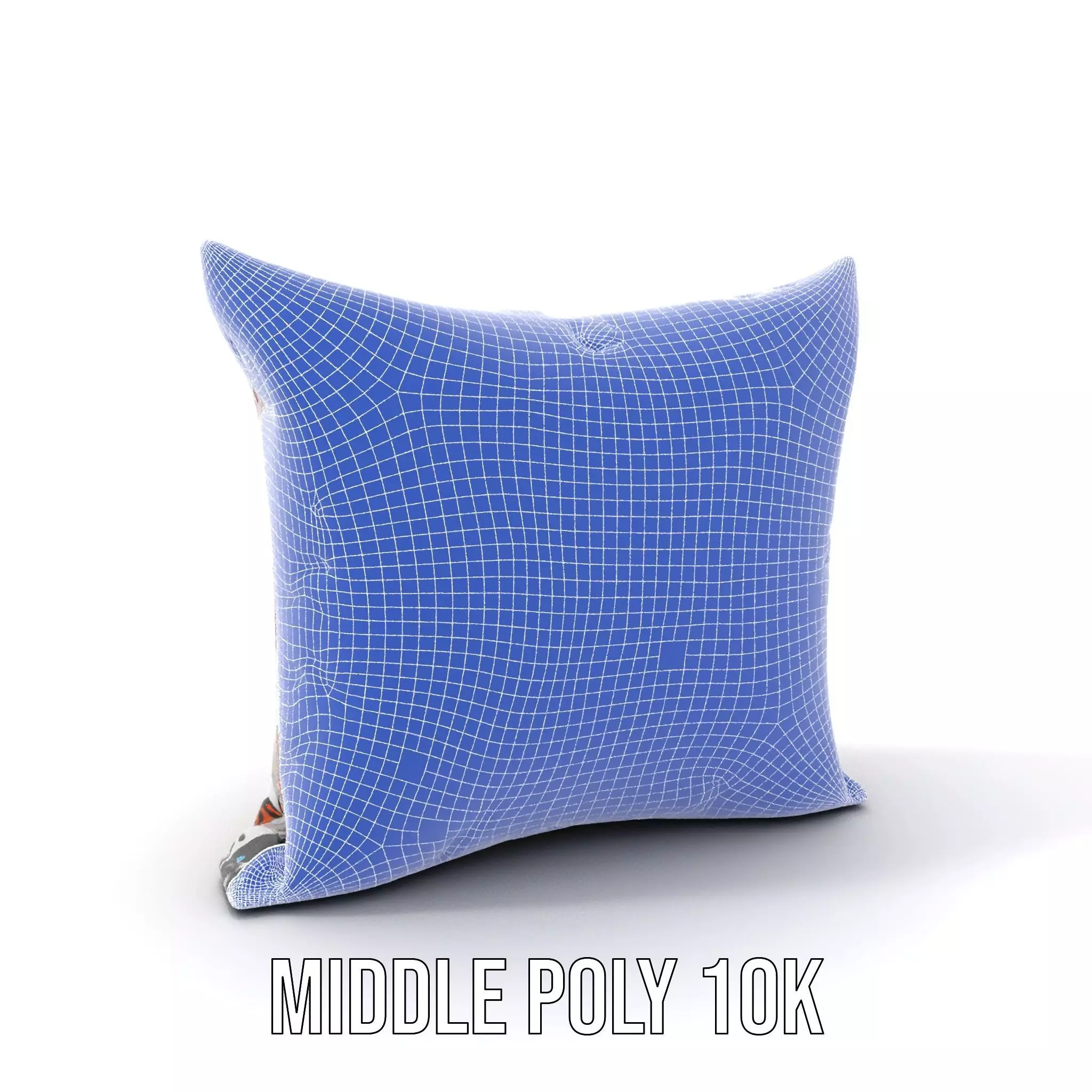 Cartoon Pattern Pillow Model Pack Low-poly 3D model_16