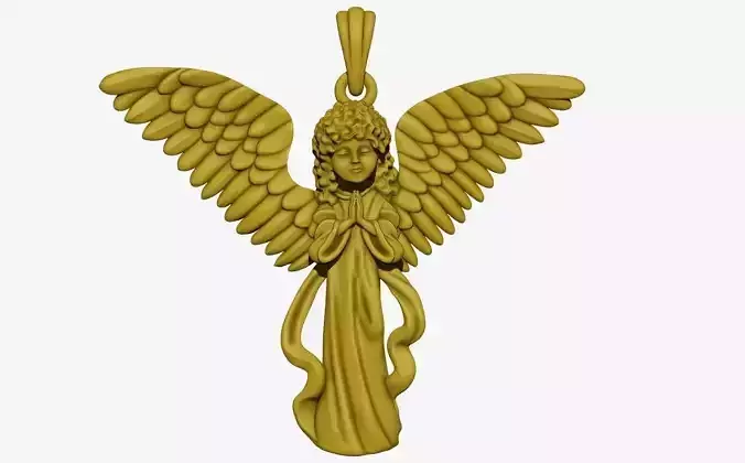 ANGEL GIRL PENDENT 3D JEWELLEY