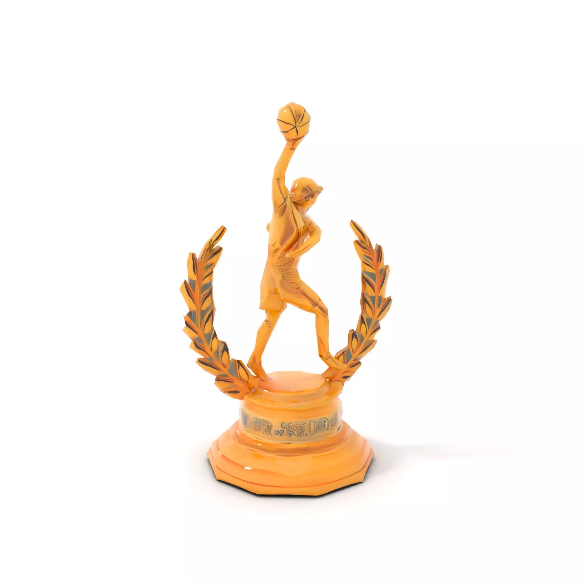 Basketball Trophy with Laurel Wreath model pack Low-poly 3D model_8