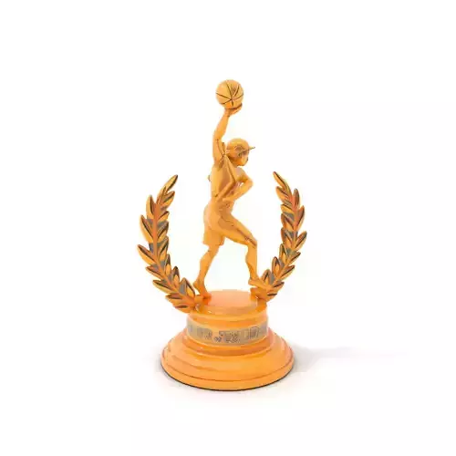 Basketball Trophy with Laurel Wreath model pack Low-poly 3D model