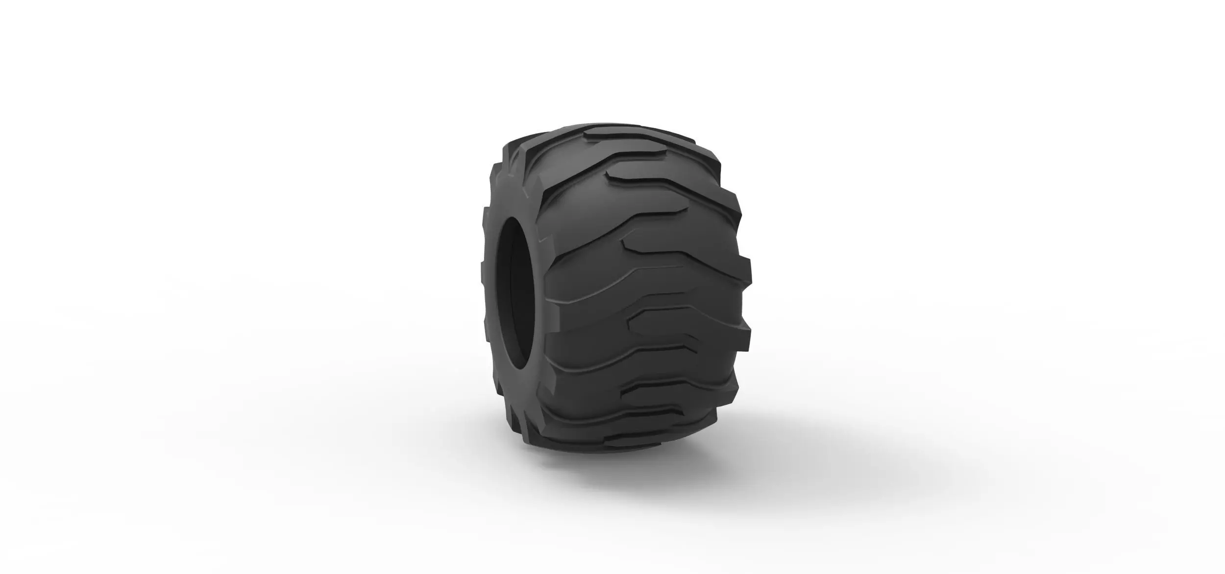 Tractor tire 36 Scale 1 to 25 3D print model_7