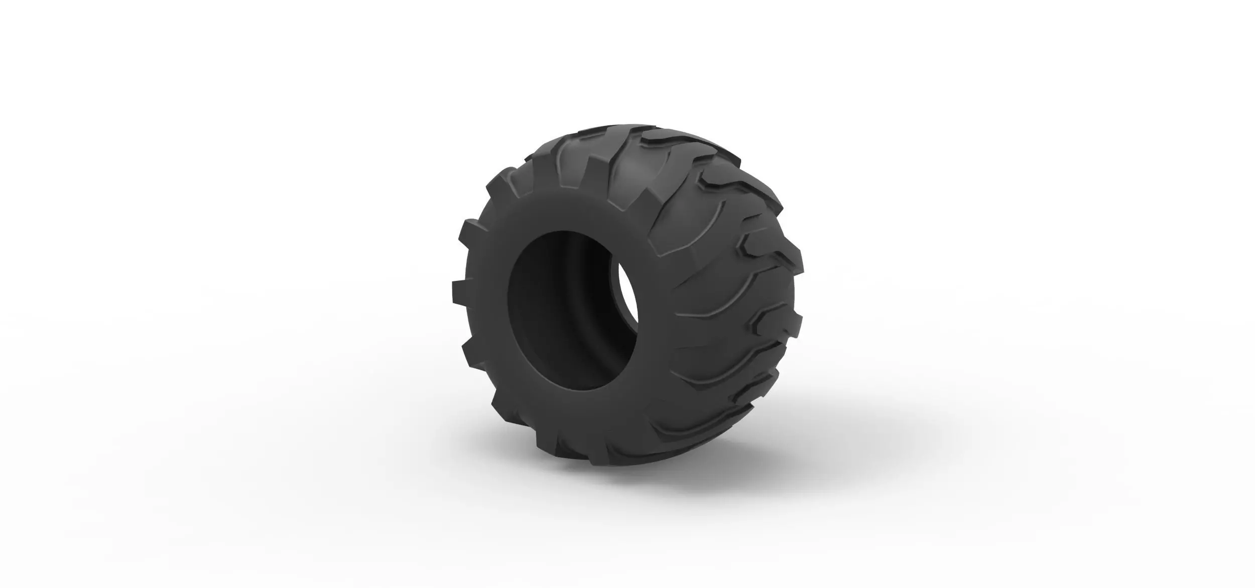 Tractor tire 36 Scale 1 to 25 3D print model_6