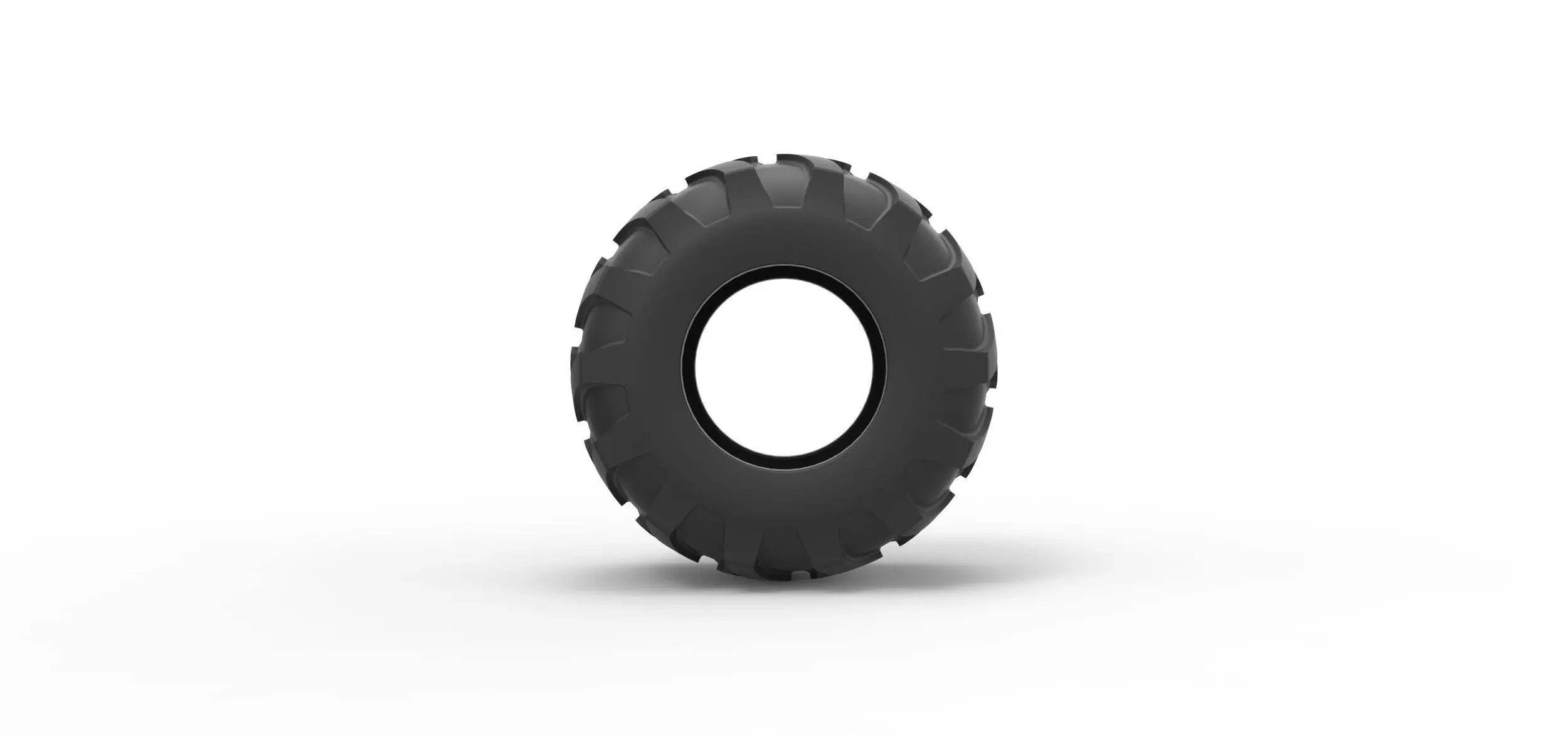 Tractor tire 36 Scale 1 to 25 3D print model_4
