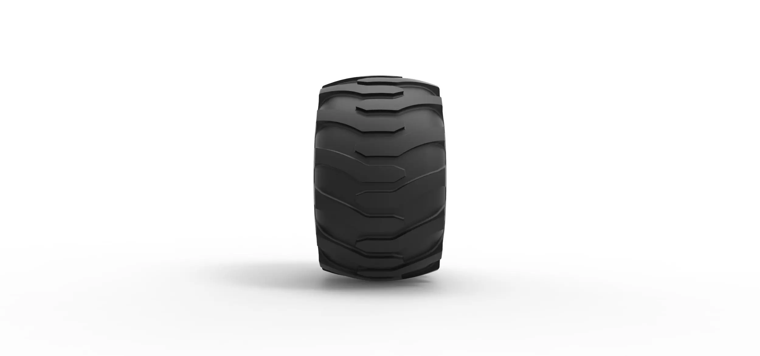 Tractor tire 36 Scale 1 to 25 3D print model_3