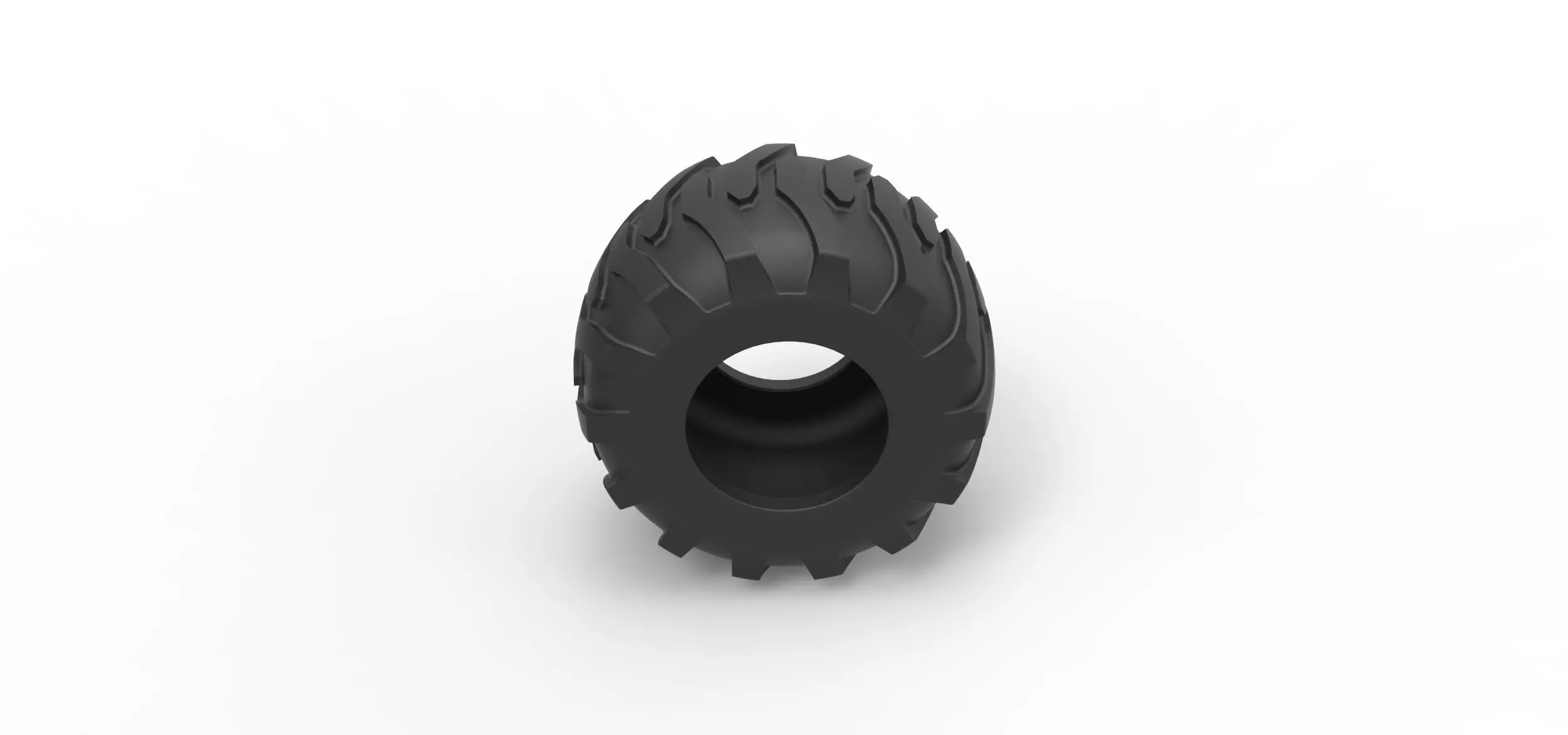 Tractor tire 36 Scale 1 to 25 3D print model_5