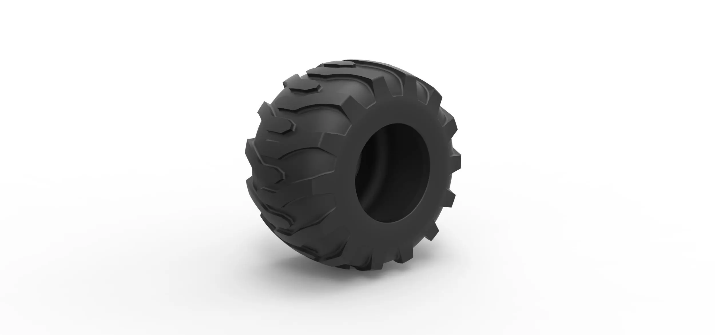 Tractor tire 36 Scale 1 to 25 3D print model_1