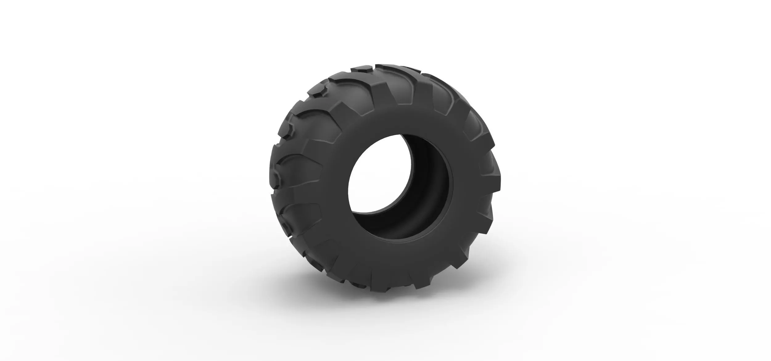 Tractor tire 36 Scale 1 to 25 3D print model_0