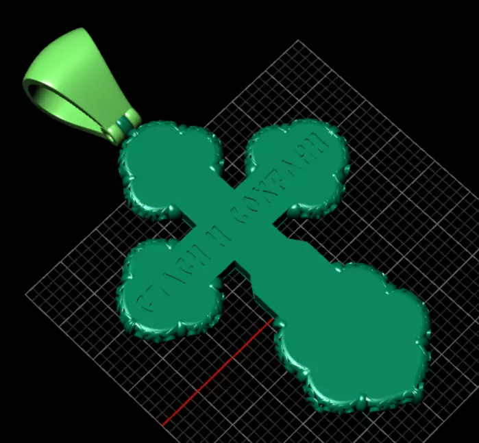 Orthodox christian cross od98 3D print model_9