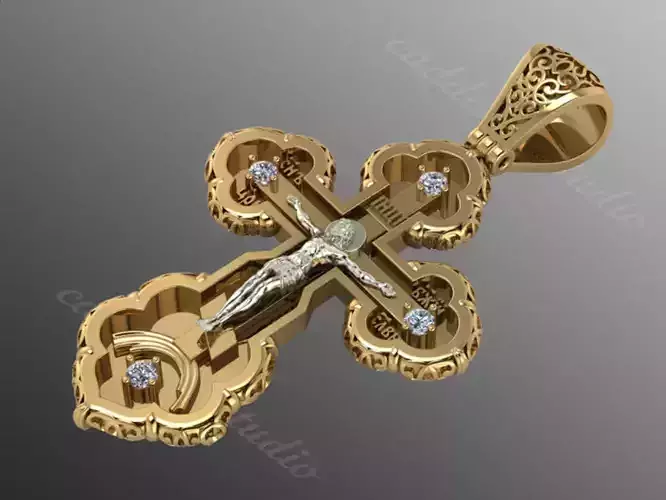 Orthodox christian cross od98 3D print model