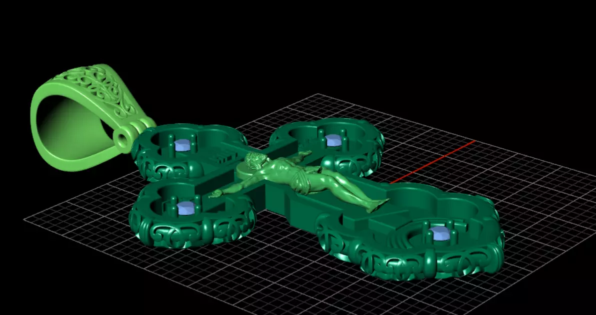 Orthodox christian cross od98 3D print model_12