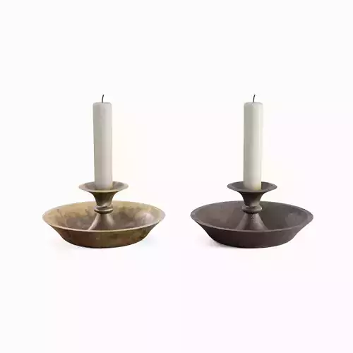 Candle Holder Set Low-poly 3D model