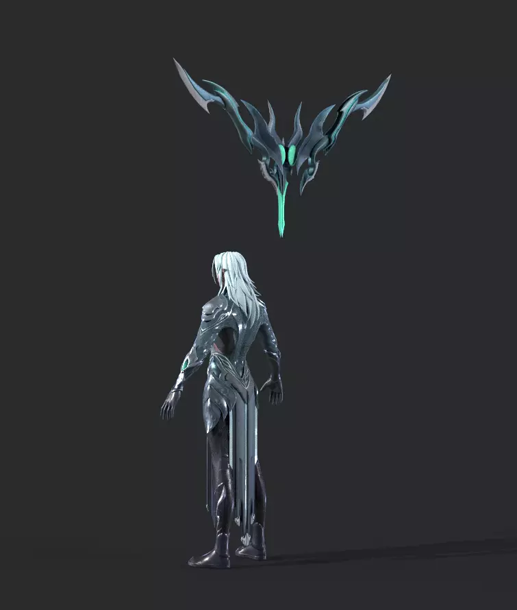 Night Hunter Low-poly 3D model_5