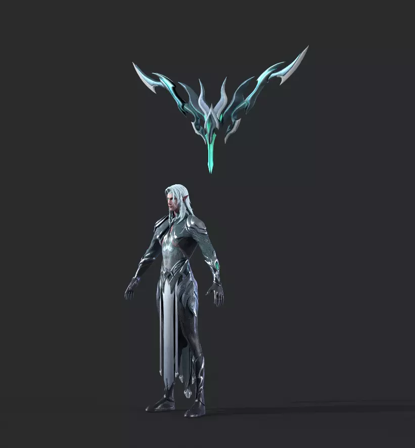 Night Hunter Low-poly 3D model_11