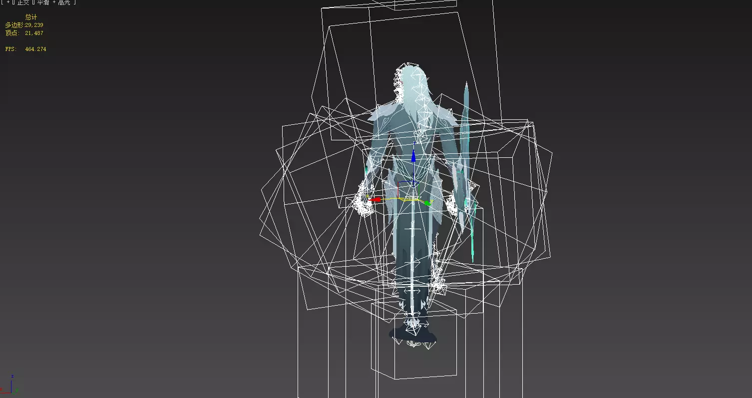 Night Hunter Low-poly 3D model_24