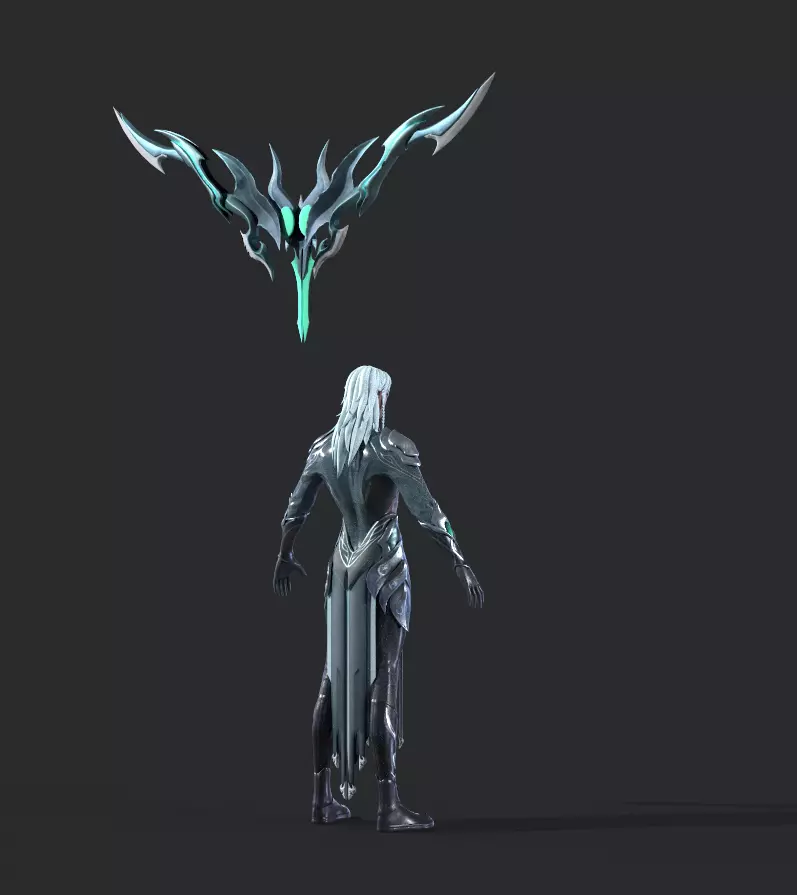 Night Hunter Low-poly 3D model_7