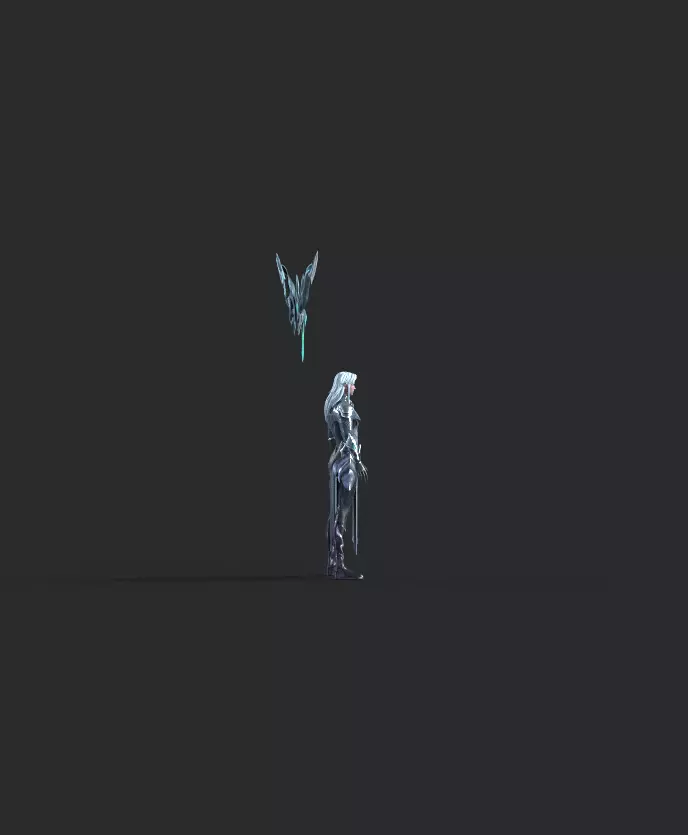 Night Hunter Low-poly 3D model_19