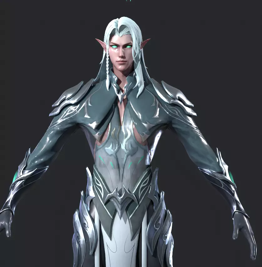 Night Hunter Low-poly 3D model_12