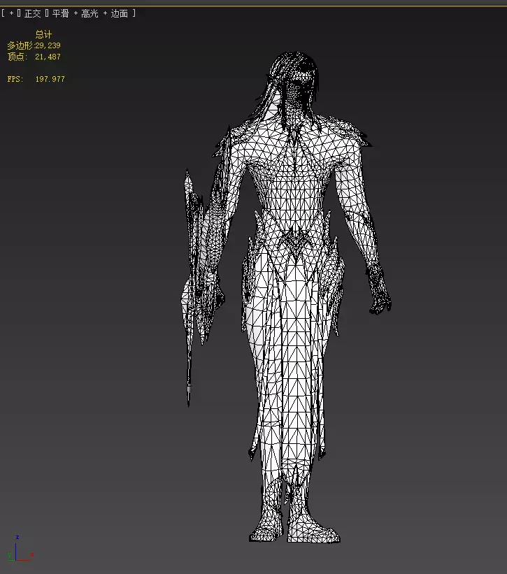 Night Hunter Low-poly 3D model_26