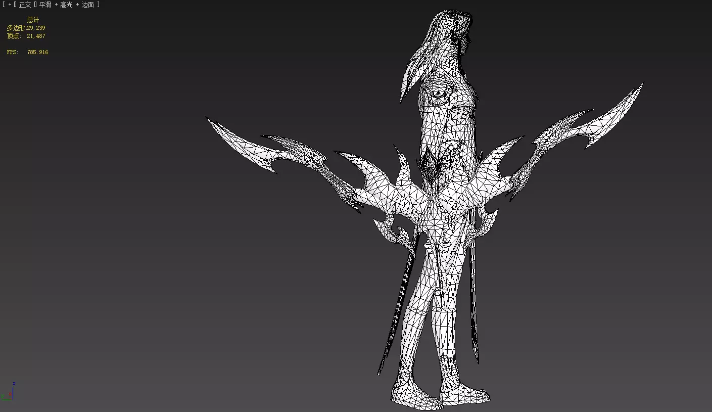 Night Hunter Low-poly 3D model_28