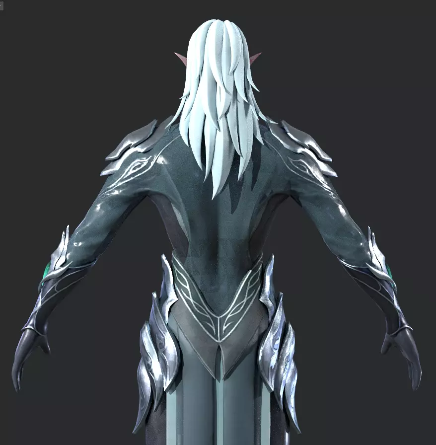 Night Hunter Low-poly 3D model_14