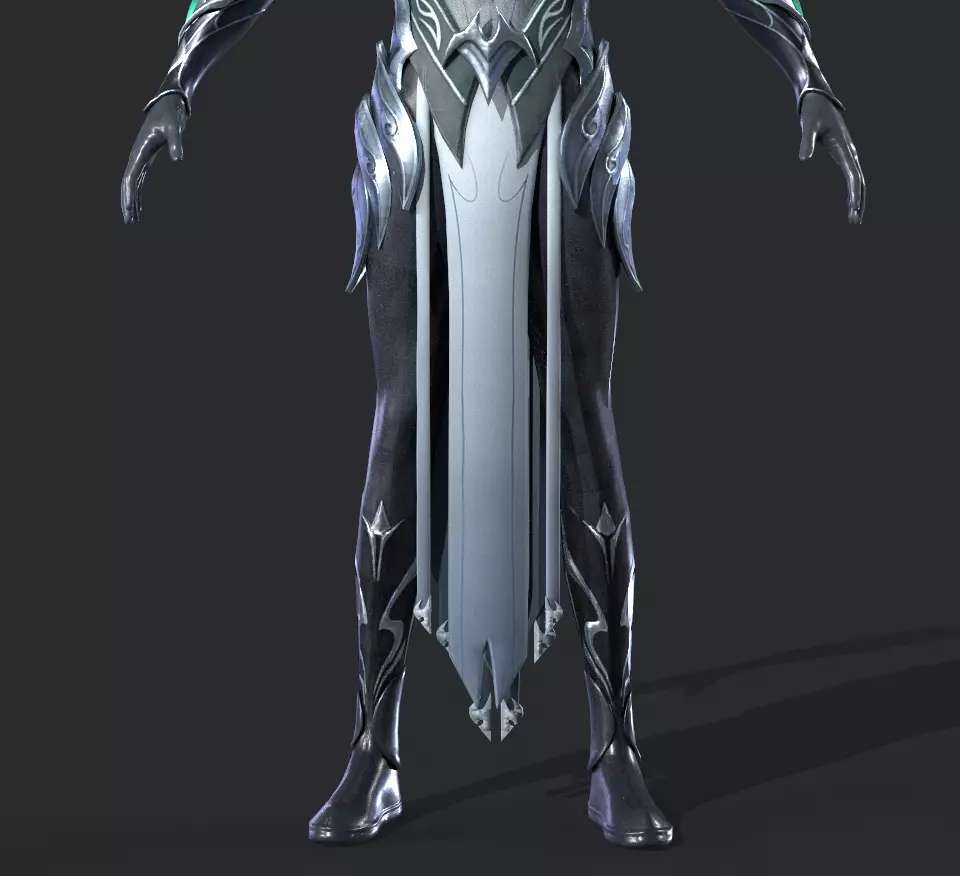 Night Hunter Low-poly 3D model_13