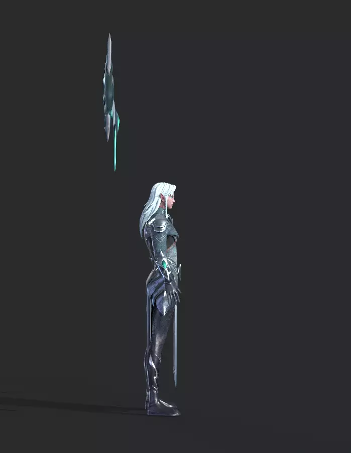 Night Hunter Low-poly 3D model_8