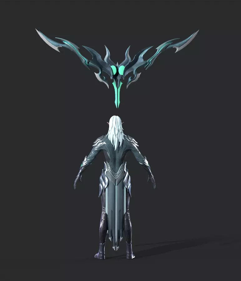 Night Hunter Low-poly 3D model_6