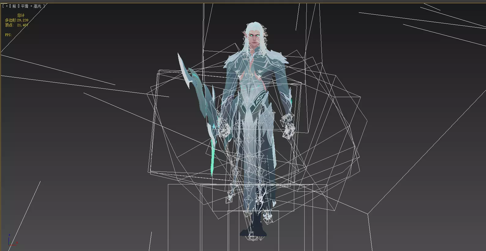 Night Hunter Low-poly 3D model_21