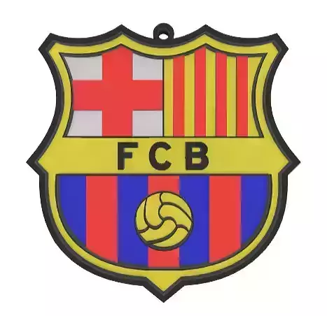 Barcelona Emblem Keychain
