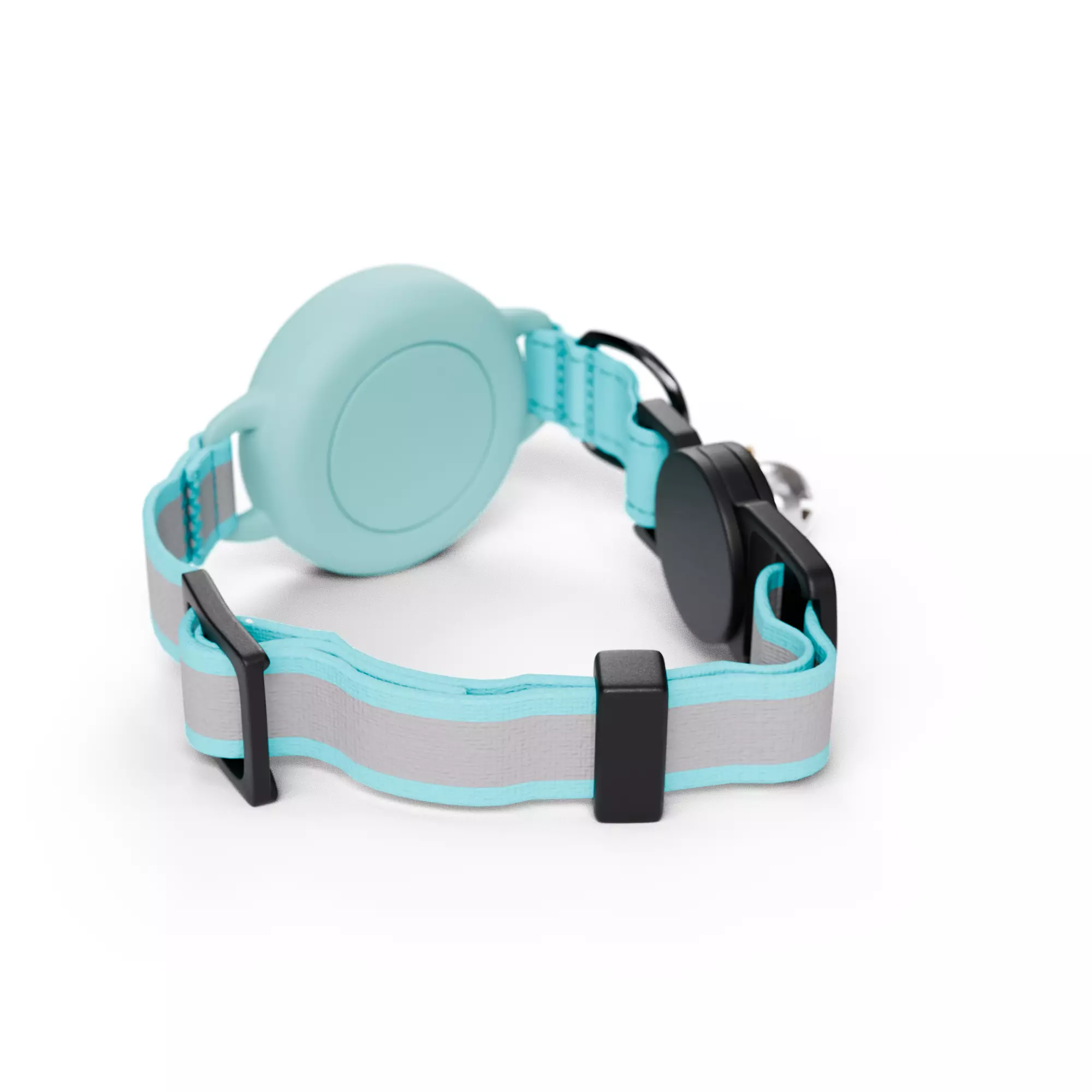 Cat Collar with Cute Face Design - Turquesa 3D model_3