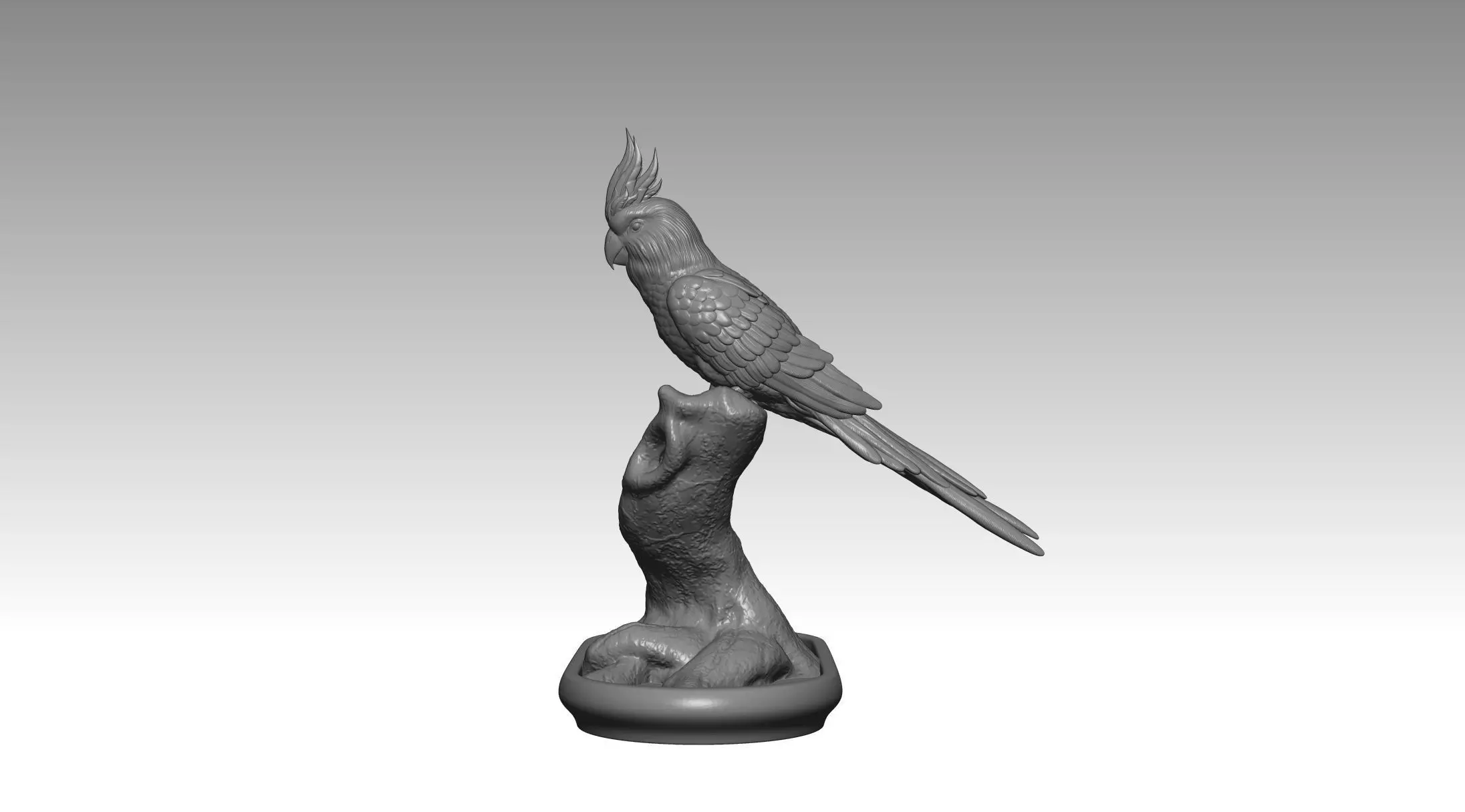 parrot 2 3D print model_4