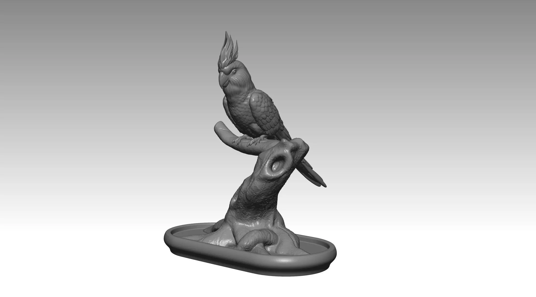 parrot 2 3D print model_7