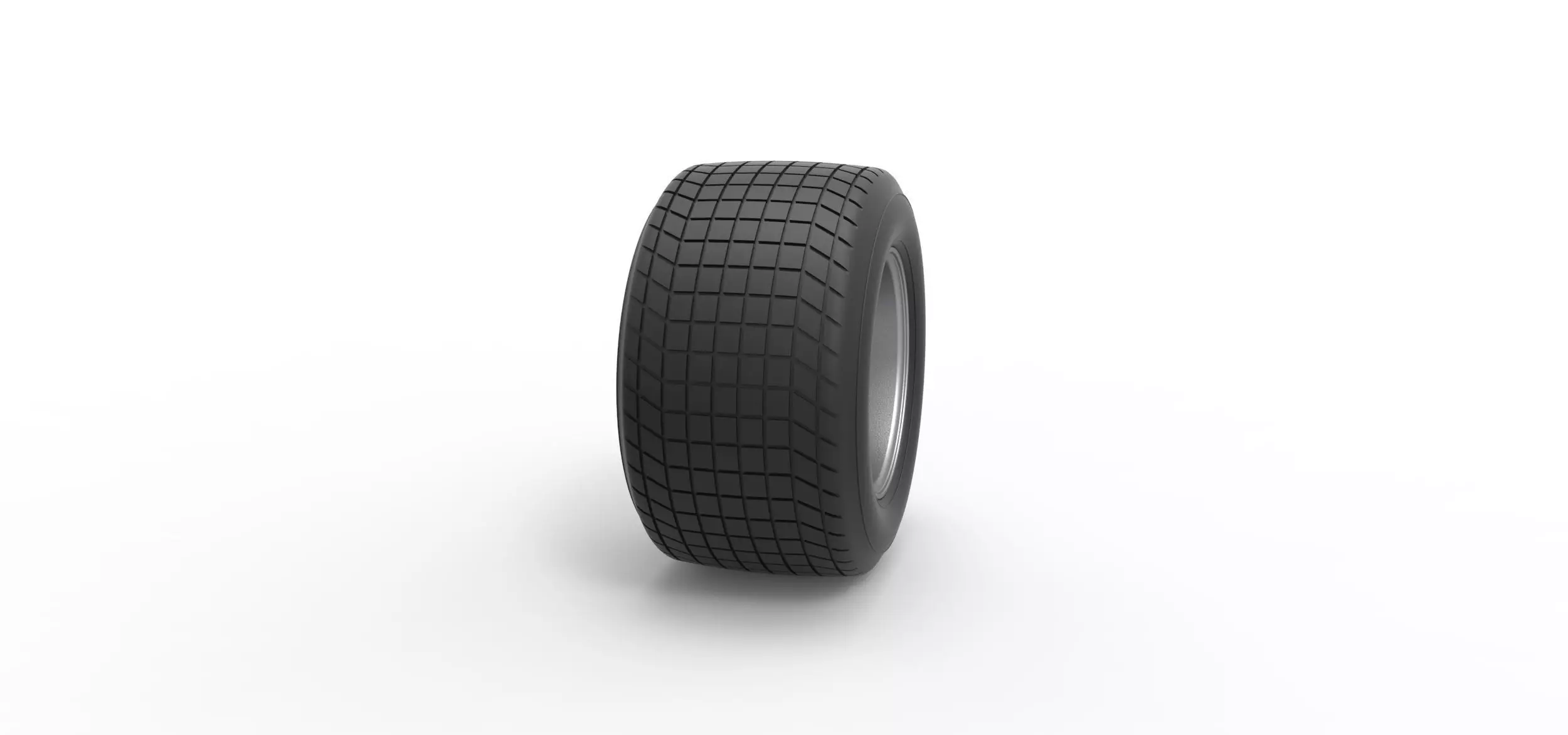 Wheel of Vintage Dirt race car V4 Scale 1 to 25 3D print model_2